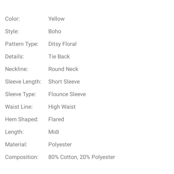 NWT Plus Tie Back Floral Dress - Picture 6 of 11